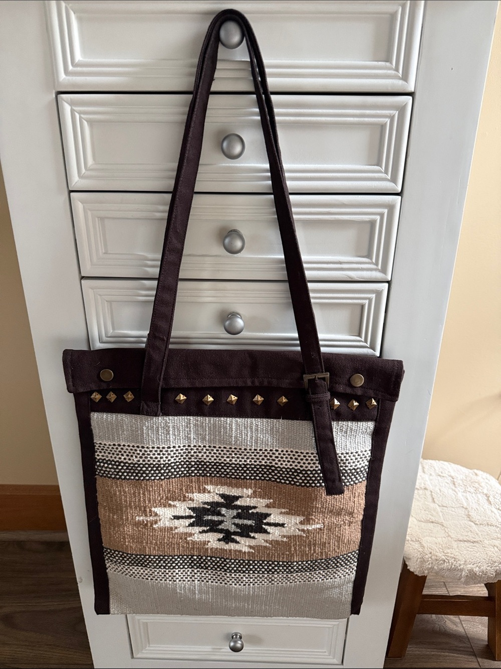Western-style Fabric Shoulder / Tote Bag